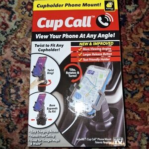 Universal Cup Holder Phone Mount - Black